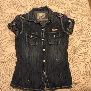 Seven brand size small denim top